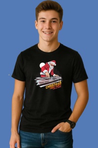 Tricou Santa Party V2, din bumbac 100% Copii | Dama | Barbat - Img 2
