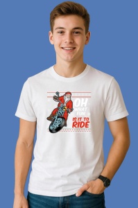 Tricou Santa Vespa Ride, din bumbac 100% Copii | Dama | Barbat