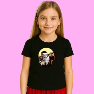 Tricou Santa With Gun, din bumbac 100% Copii | Dama | Barbat - Img 2