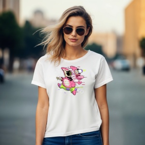 Tricou Scaryy funny Tricou Alb - Copii | Dama | Barbat - Img 8