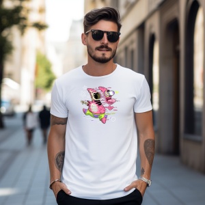 Tricou Scaryy funny Tricou Alb - Copii | Dama | Barbat - Img 9