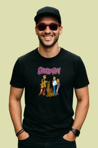 Tricou Scooby doo gasca de detectivi adolescenti si un caine fricos, Copii | Dama | Barbat , tricou negru - Img 4