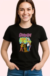 Tricou Scooby doo mistere rezolvate de prieteni si un caine vorbitor, Copii | Dama | Barbat , tricou negru