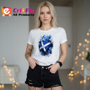 Tricou Scotland Steag Splash Art, Copii | Dama | Barbat - Img 10