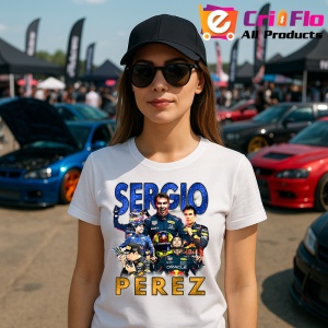 Tricou Sergio Perez Colaj Pilot Red Bull Echipa Formula 1, Copii | Dama | Barbat - Img 8