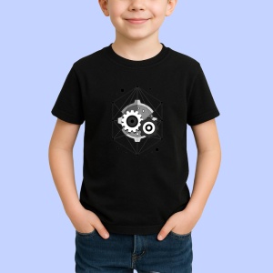 Tricou Simbol Aztec Tribal Design, Copii | Dama | Barbat, culoare negru - Img 2