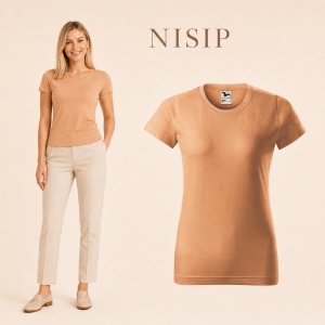 Tricou simplu damă, clasic lejer basic pentru femei | 44 de culori disponibile XS - 2XL - Img 32