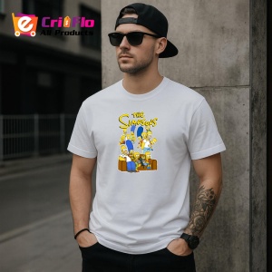Tricou simpson familia mare adunata pe canapea in scena comica animata, Copii | Dama | Barbat - Img 5