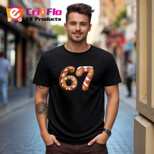 Tricou SIX SEVEN 67 Bomboane Festive, din bumbac 100%, tricou negru, Copii | Dama | Barbat - Img 2