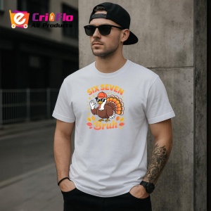 Tricou SIX SEVEN 67 Curcan Cool Toamna, din bumbac 100%, tricou alb, Copii | Dama | Barbat