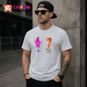 Tricou SIX SEVEN 67 Dancing Numbers Cartoon, din bumbac 100%, tricou alb, Copii | Dama | Barbat - Img 3