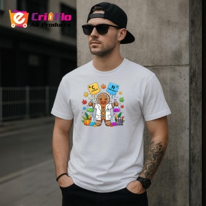 Tricou SIX SEVEN 67 Om De Turta Dulce Stiinta, din bumbac 100%, tricou alb, Copii | Dama | Barbat - Img 3