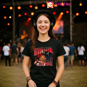 Tricou Snoop Dogg - Bold Red Style, muzica Rap, Dama | Barbat | Copii, Culoare Negru - Img 5