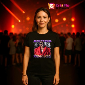 Tricou Snoop Dogg - Red Jacket, muzica Hip-Hop (Gangsta Rap), Dama | Barbat | Copii, Culoare Negru - Img 12