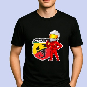 Tricou Sofer Raliu Cu Logo Abarth | Unisex Dama si Barbat