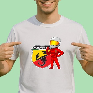 Tricou Sofer Raliu Cu Logo Abarth | Unisex Dama si Barbat