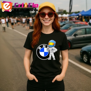 Tricou Sofer Raliu Cu Logo Bmw | Unisex Dama si Barbat - Img 2