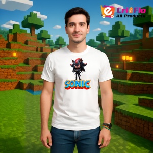 Tricou Sonic Shadow - Atitudine si Putere Copii | Dama | Barbat - Img 2
