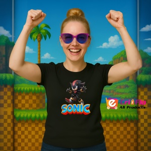 Tricou Sonic Shadow - Saritura Exploziva Copii | Dama | Barbat - Img 11