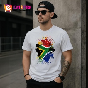 Tricou South Africa Steag Splash Art, Copii | Dama | Barbat - Img 4