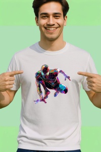Tricou Spiderman in stil graffiti portret artistic Copii | Dama | Barbat - Img 2