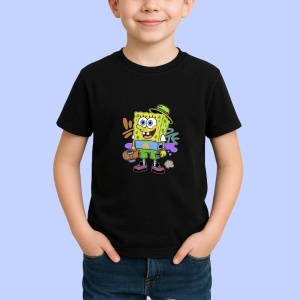 Tricou SpongeBob – Stil colorat cu pălărie verde și ghete funky Copii | Dama | Barbat Barbat - Img 5