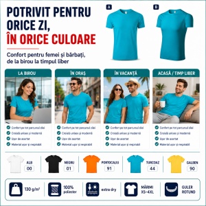 Tricou Sport Unisex Extra Dry din 100% Poliester, 130 g/m², Mărimi XS–4XL - Img 7