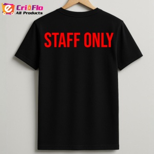 Tricou STAFF, Personalizat | Unisex Dama si Barbat, Negru - Img 2