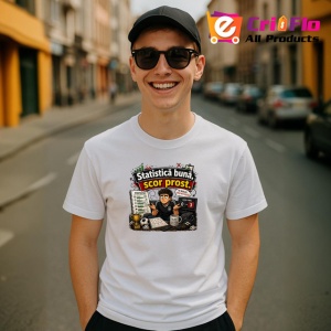 Tricou Statistica Buna Scor Prost Suporter Fotbal V1, din bumbac 100% , tricou alb pentru Copii | Dama | Barbat - Img 10