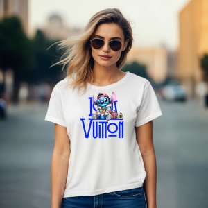 Tricou Stich Gangsta Street Tricou Alb - Copii | Dama | Barbat - Img 8