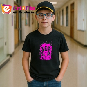 Tricou Strong Fete Fitness Roz, Copii | Dama | Barbat, culoare negru - Img 10