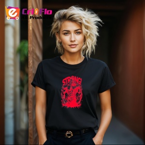 Tricou Strong Muschi Rosu Contur, Copii | Dama | Barbat, culoare negru - Img 12