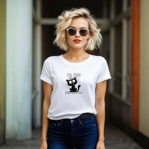 Tricou Sunt bine totul Foarte bine pisica - Copii | Dama | Barbat - Img 15