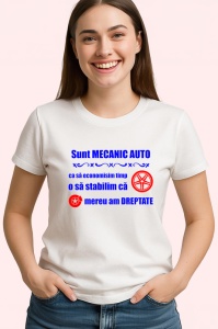 Tricou sunt mecanic auto ca sa economisim timp o sa stabilim ca mereu am dreptate mesaj glumet, Copii | Dama | Barbat - Img 3