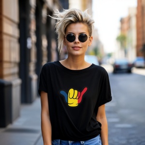 Tricou Sunt Roman Totul OK Negru, Copii | Dama | Barbat - Img 13