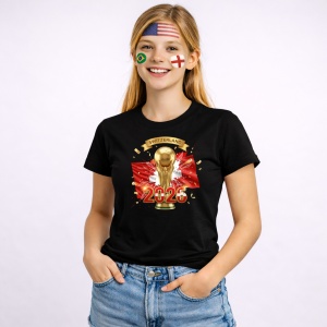 Tricou Switzerland World Cup 2026 Fifa V2, din bumbac 100%, tricou negru, Copii | Dama | Barbat - Img 3