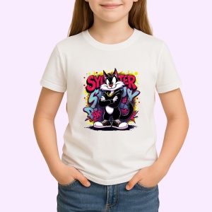 Tricou Sylvester super swag street style rosu-negru Copii | Dama | Barbat Barbat - Img 4