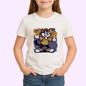 Tricou Sylvester swag cu bluza portocalie Power Cat Copii | Dama | Barbat Barbat - Img 4