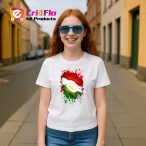 Tricou Tajikistan Steag Splash Art, Copii | Dama | Barbat - Img 13