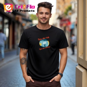 Tricou Take The Risk Lose The Chance Busola, din bumbac 100%, tricou negru Copii | Dama | Barbat - Img 5