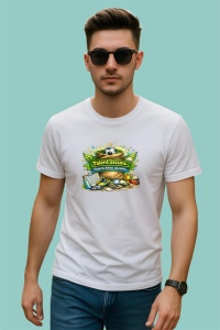 Tricou Talent Ascuns La Nivel De Amator Fotbal, din bumbac 100% , tricou alb pentru Copii | Dama | Barbat - Img 3