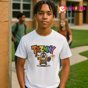 Tricou Taz – Skate Vibes & Drink, ținută galbenă urbană și atitudine cool Copii | Dama | Barbat Barbat - Img 12