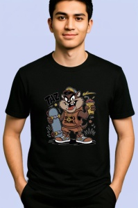 Tricou Taz Rebel Spirit, stil urban cu skateboard si bautura energizanta Copii | Dama | Barbat Barbat - Img 8