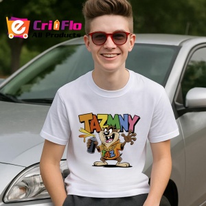Tricou Taz Relaxed Style cu sapca, ghete si bautura in mana, vibe chill Copii | Dama | Barbat - Img 13