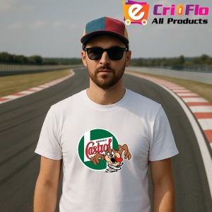 Tricou Tazz Vartej Cu Logo Castrol | Unisex Dama si Barbat - Img 2