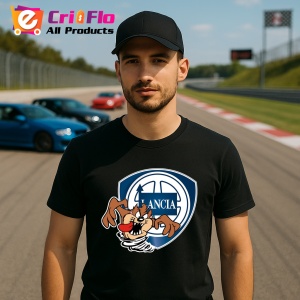 Tricou Tazz Vartej Cu Logo Lancia | Unisex Dama si Barbat - Img 2