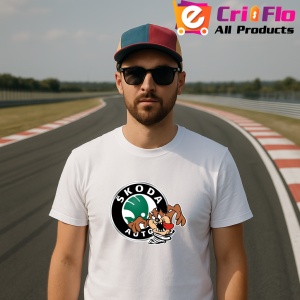 Tricou Tazz Vartej Cu Logo Skoda | Unisex Dama si Barbat