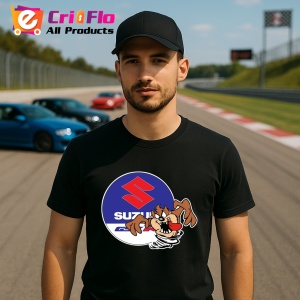Tricou Tazz Vartej Cu Logo Suzuki 2 | Unisex Dama si Barbat - Img 2