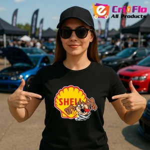 Tricou Tazz Vartej Cu Logoshell | Unisex Dama si Barbat - Img 2
