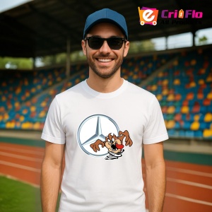 Tricou Tazz Vartej Stanga Cu Logo Mercedes | Unisex Dama si Barbat